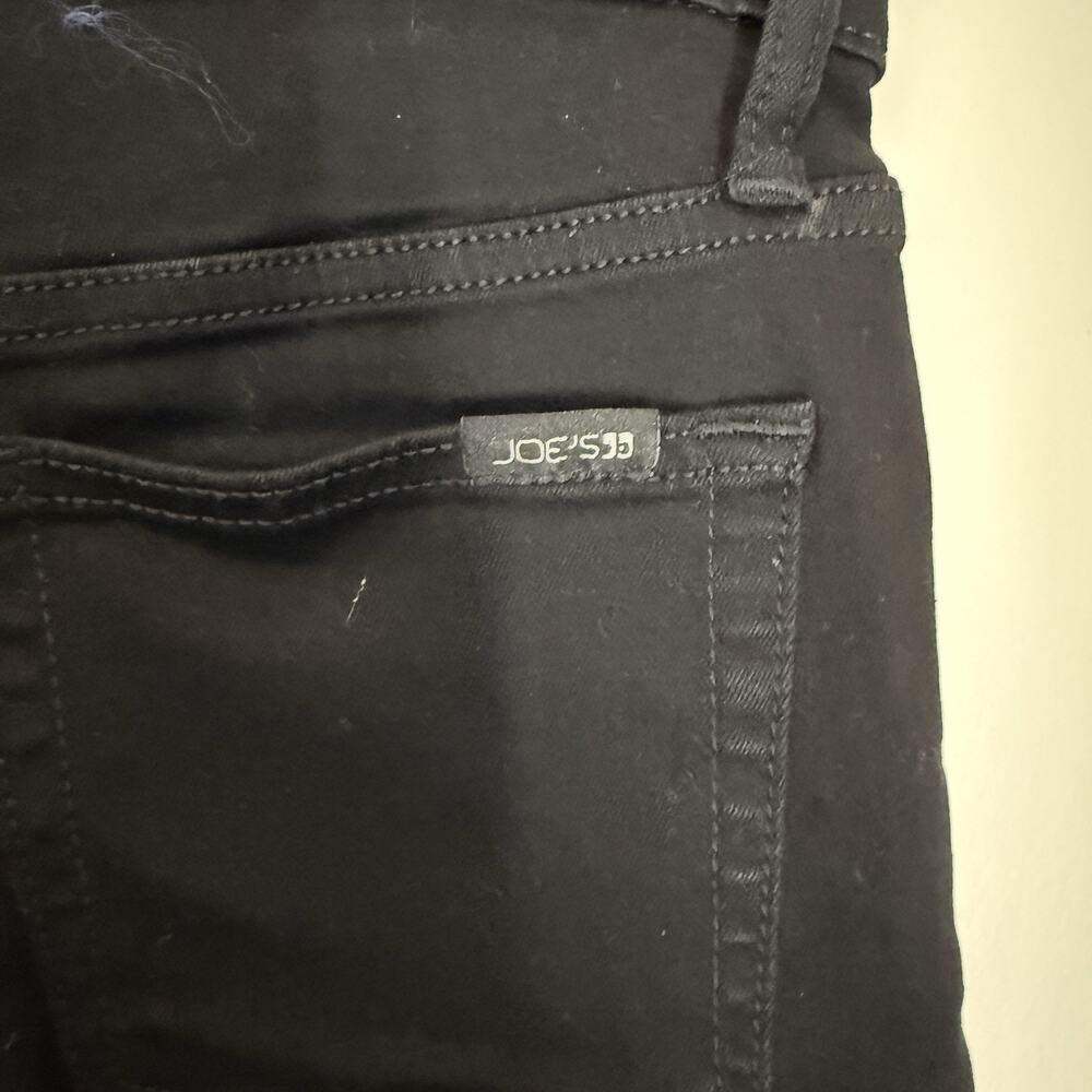 Joe's Jeans The Icon Mid-Rise Skinny Fit Ankle Jeans Black 25 NWOT - Picture 6 of 10